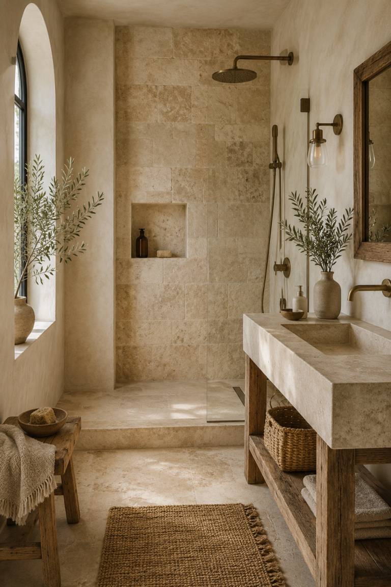 Mediterranean Bathroom Ideas for a Warm and Relaxing Home