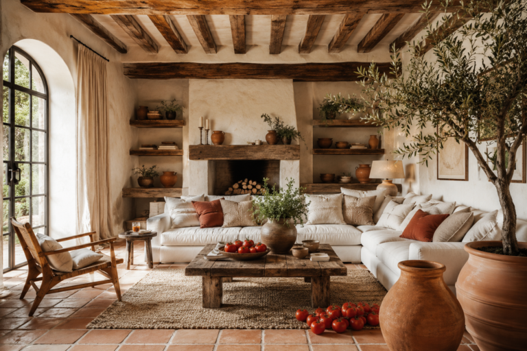 12 Warm Mediterranean Living Room Ideas for a Timeless Summer Home