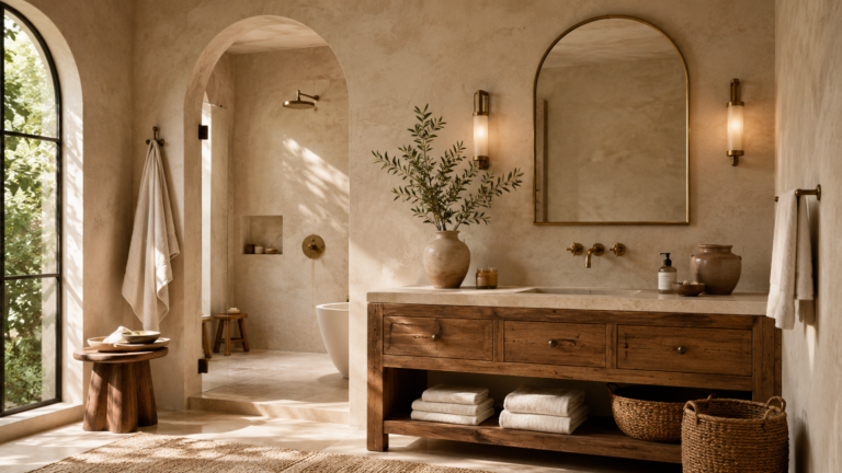 12 Mediterranean Bathroom Ideas for a Warm and Natural Home