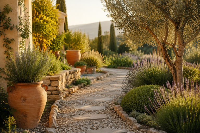 15 Mediterranean Garden Path Ideas for a Warm and Natural Outdoor Space
